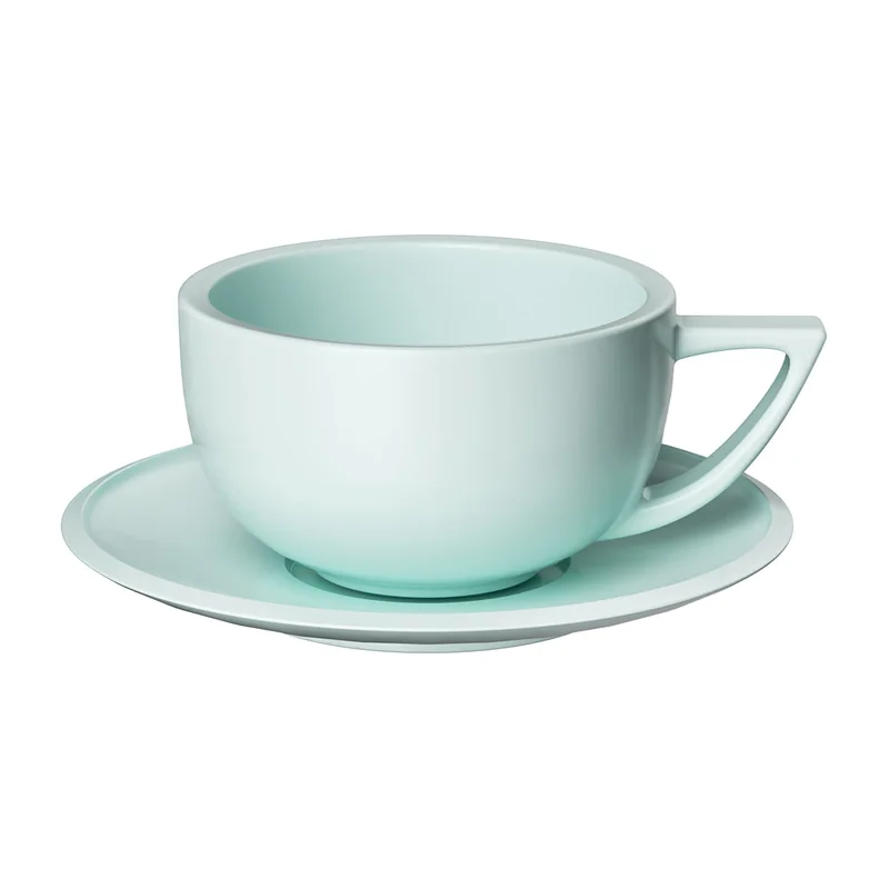 Cup & saucer 280 ml — tiffany blue
