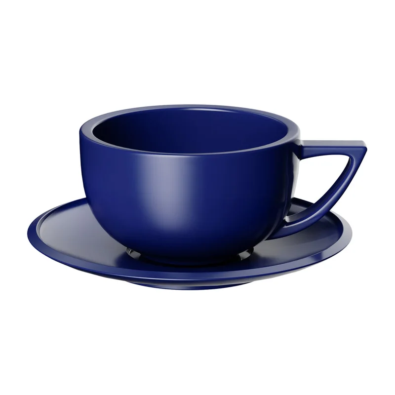 Cup & saucer 280 ml — Berlin blue