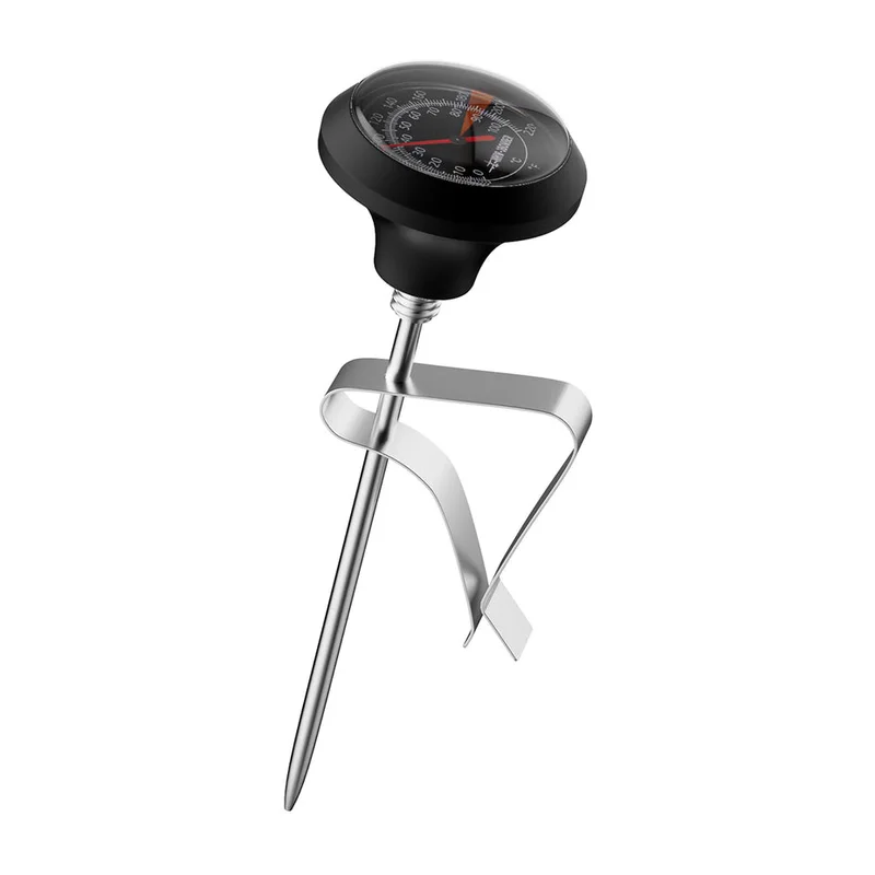 Dial thermometer — black