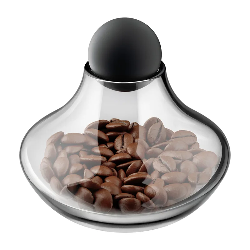 Glass coffee display jar