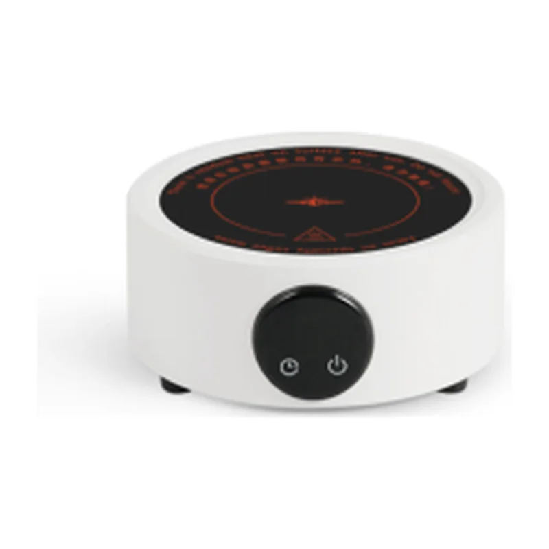 Electric coffee heater — white