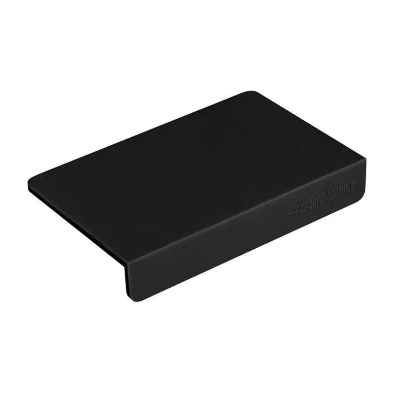 Silicone corner tamping mat — black